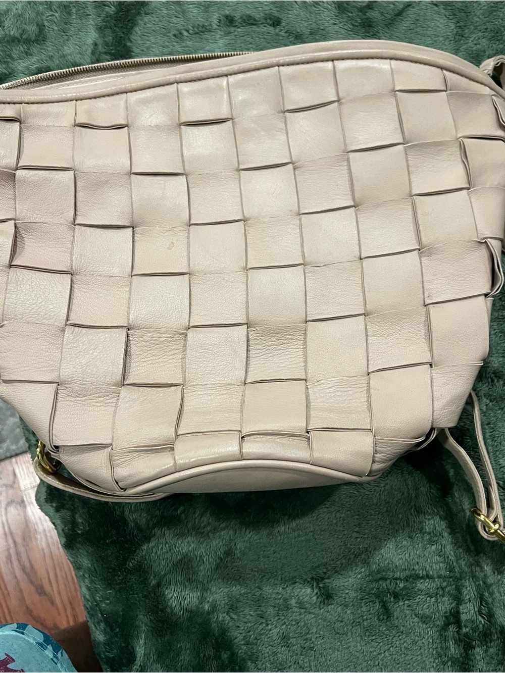 Cleobella Woven Backpack bag top handle boho purse